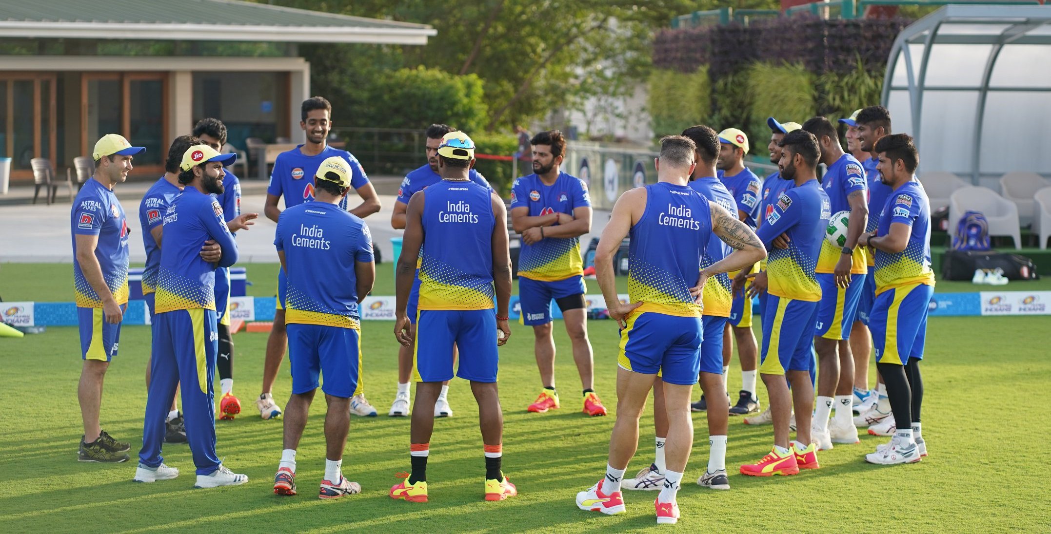CSK players in training ahead of IPL 2021 | @ChennaiIPL/Twitter