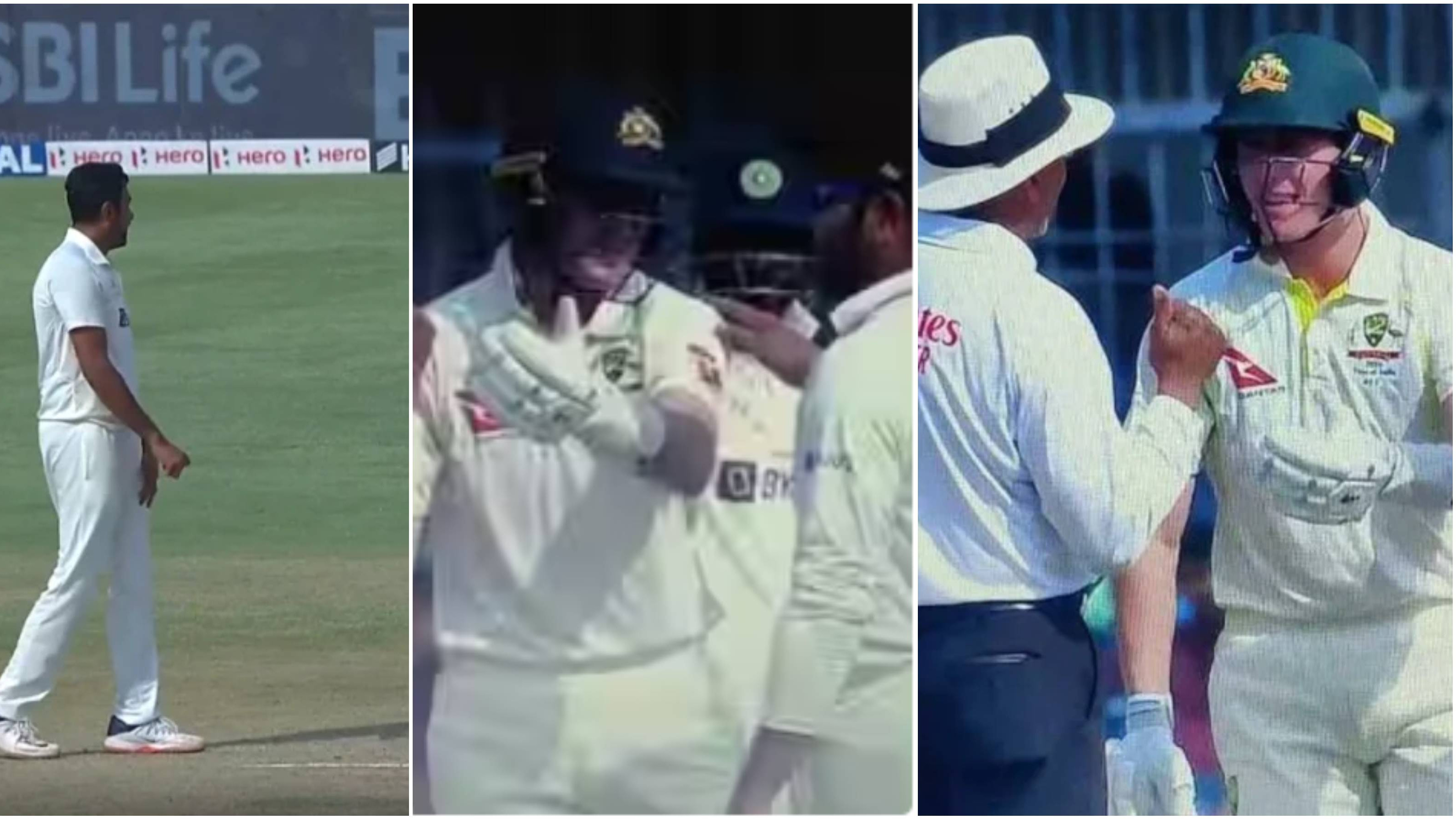 IND v AUS 2023: WATCH – Ashwin left annoyed by Labuschagne's act on Day 3 in Indore; Rohit and umpire also intervene