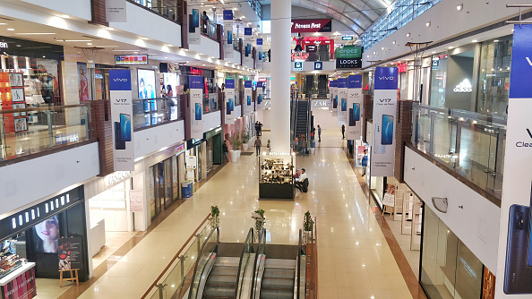 Corona virus effect in a prominent Delhi mall | Getty