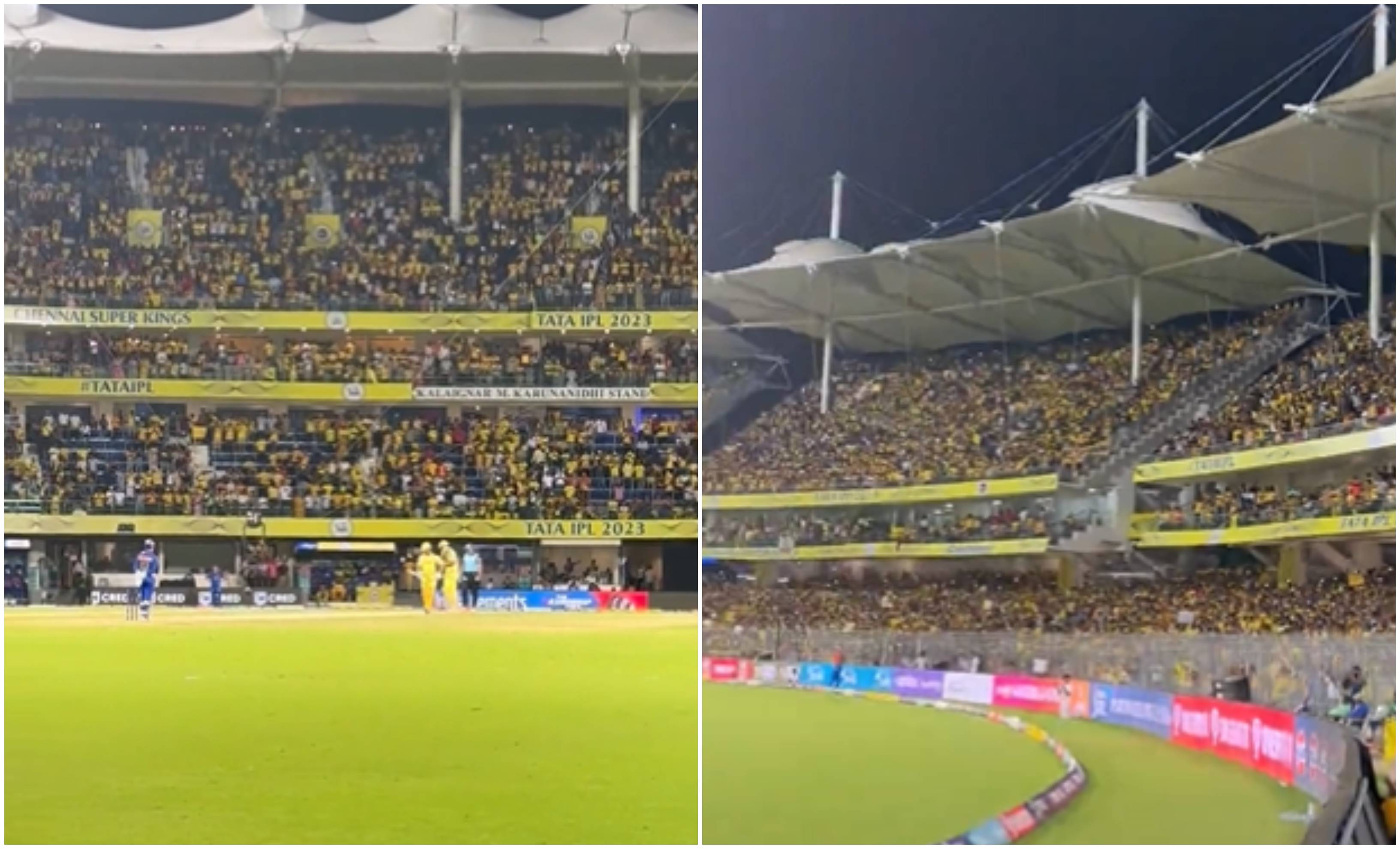 Chepauk crowd made the loudest cheers possible for Thala | @ImRaina/Twitter