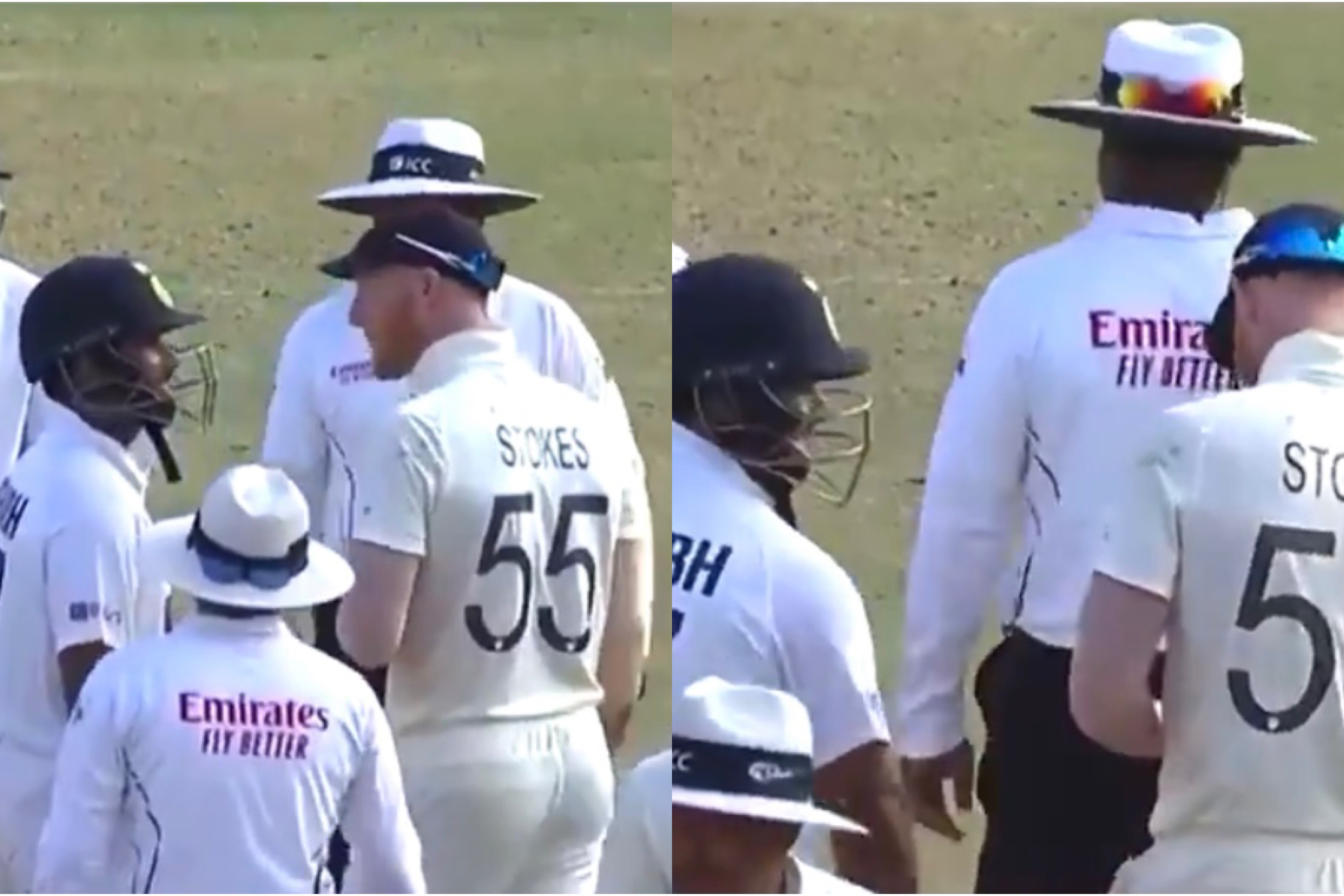 Rishabh Pant and Ben Stokes in a argument | Screengrab