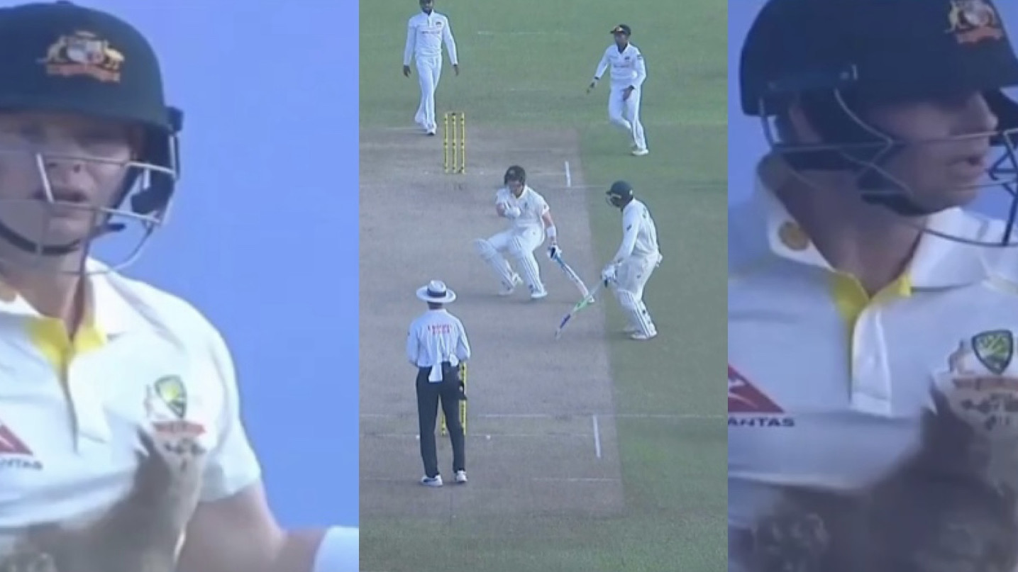 SL v AUS 2022: WATCH - Steve Smith fumes at Usman Khawaja after his run out in Galle Test 