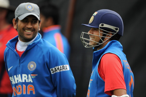 MS Dhoni and Sachin Tendulkar | Getty