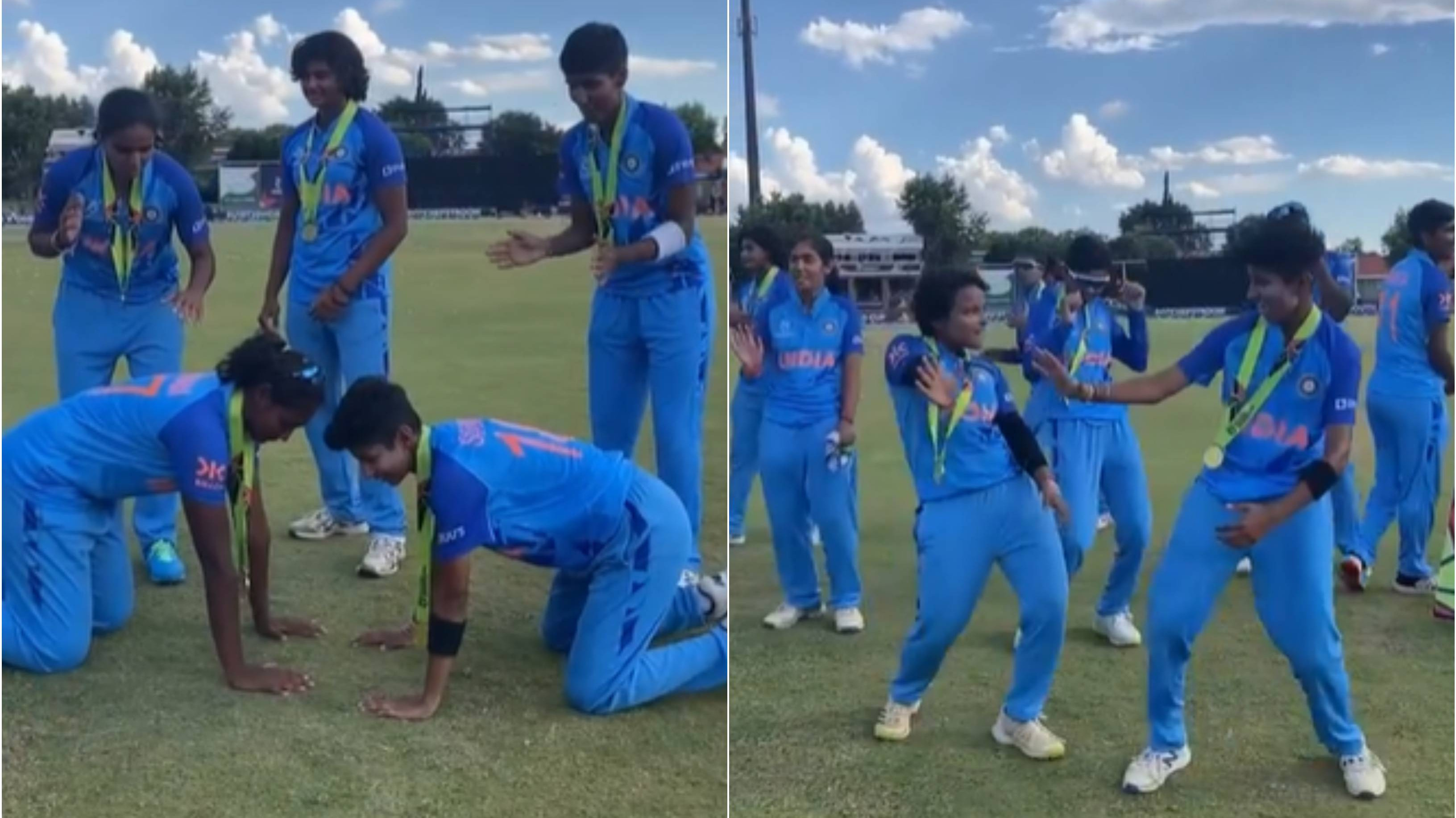 WATCH: Indian players celebrate their ICC Women's U-19 T20 World Cup title win by dancing on ‘Kala Chashma’