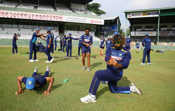 Sri Lankan players returned to training in Colombo | SLC Twitter