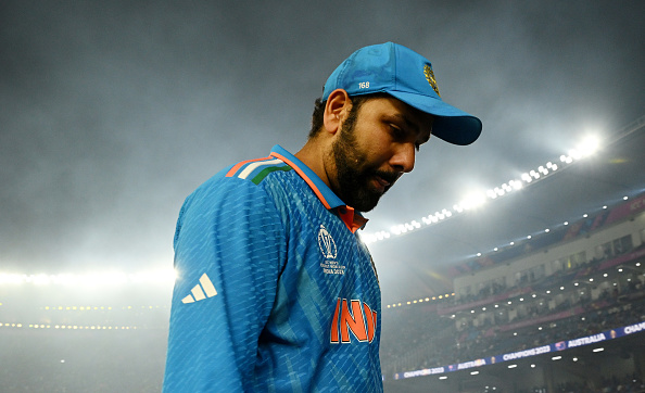 Captain Rohit Sharma walks back to pavilion after India lost the CWC final | Getty 