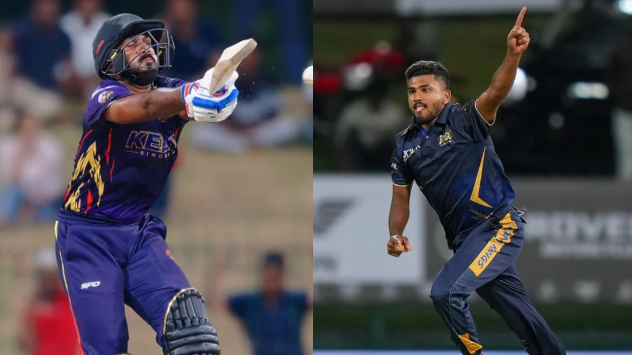 LPL 2026: Vijay Shankar bamboozled by Dilshan Madushanka, fails to score a single run with 22 needed in last 6 balls