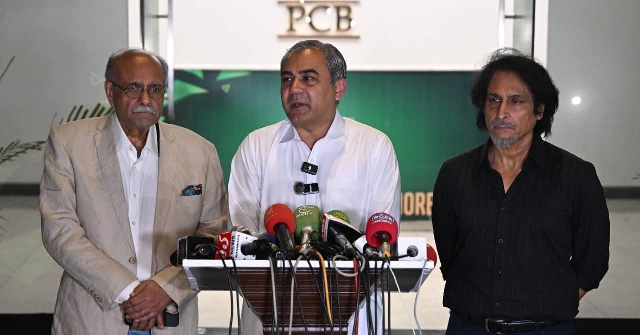 Najam Sethi, Mohsin Naqvi, Ramiz Raja | X