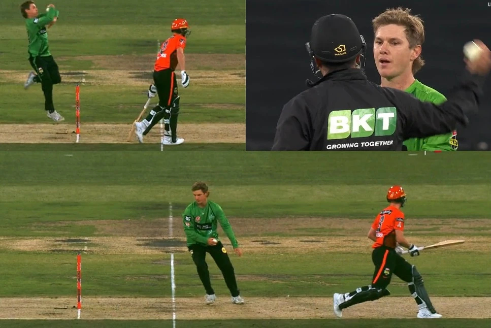 Adam Zampa runs out Tom Rogers at bowling end | BBL Twitter