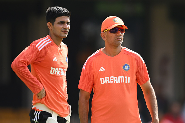 Shubman Gill and Rahul Dravid | Getty