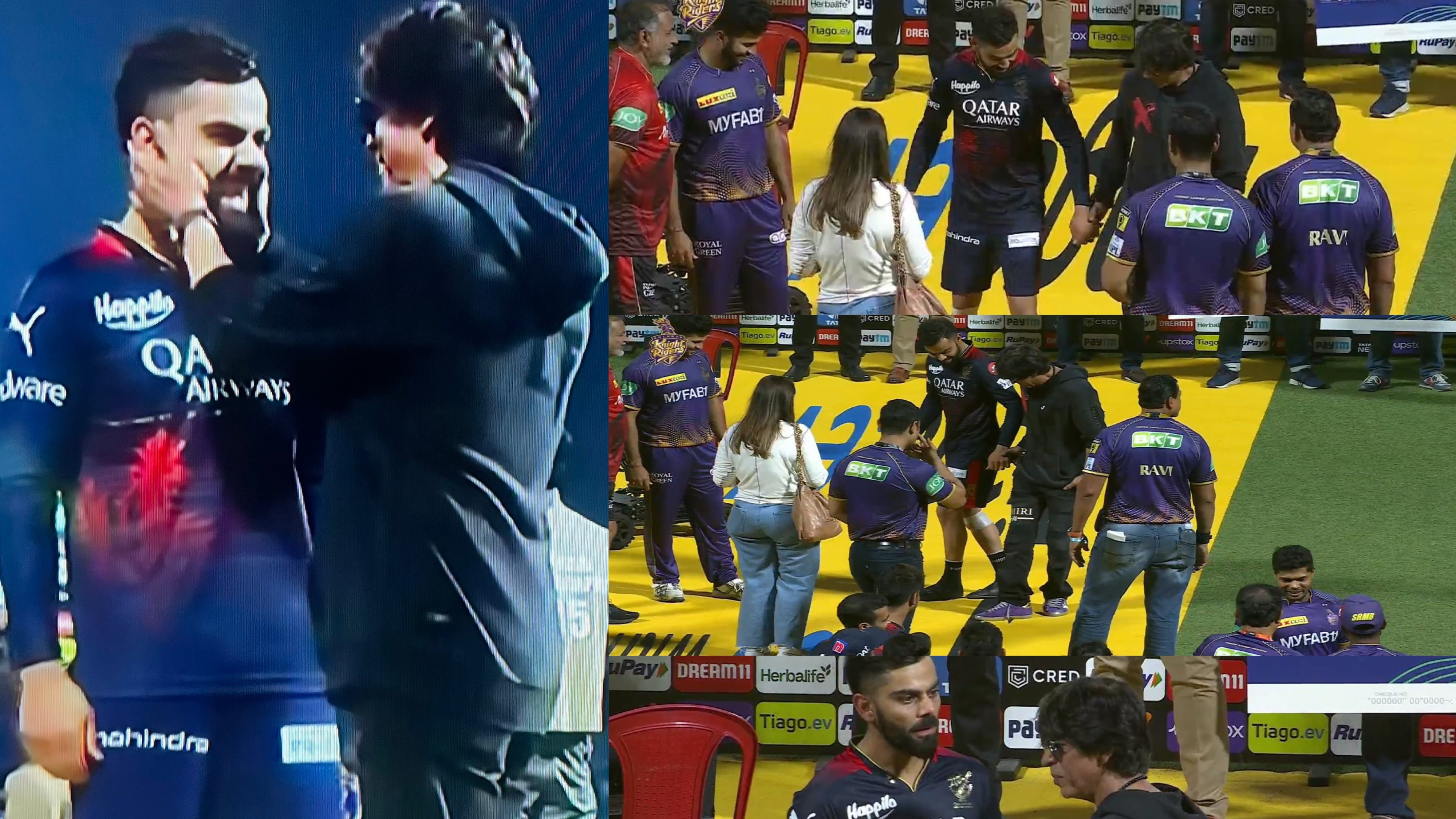 IPL 2023: WATCH - Shah Rukh Khan and Virat Kohli share warm hug; dance to 'Jhoome Jo Pathaan'