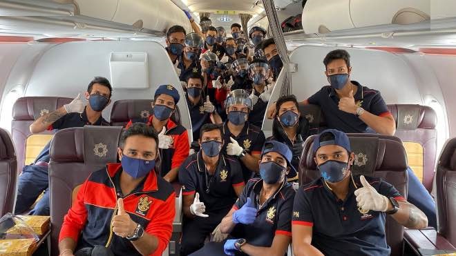 In flight photo of Royal Challengers Bangalore | Twitter