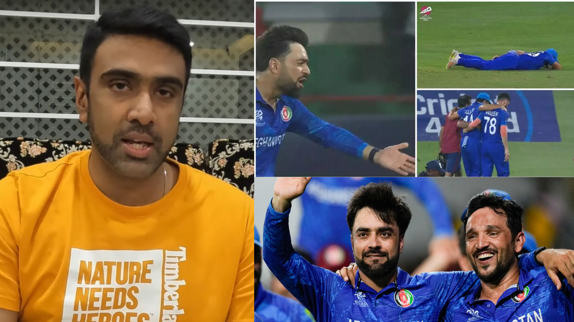 T20 World Cup 2024: “Guy is playing for his country”- R Ashwin defends Gulbadin Naib amidst fake injury controversy