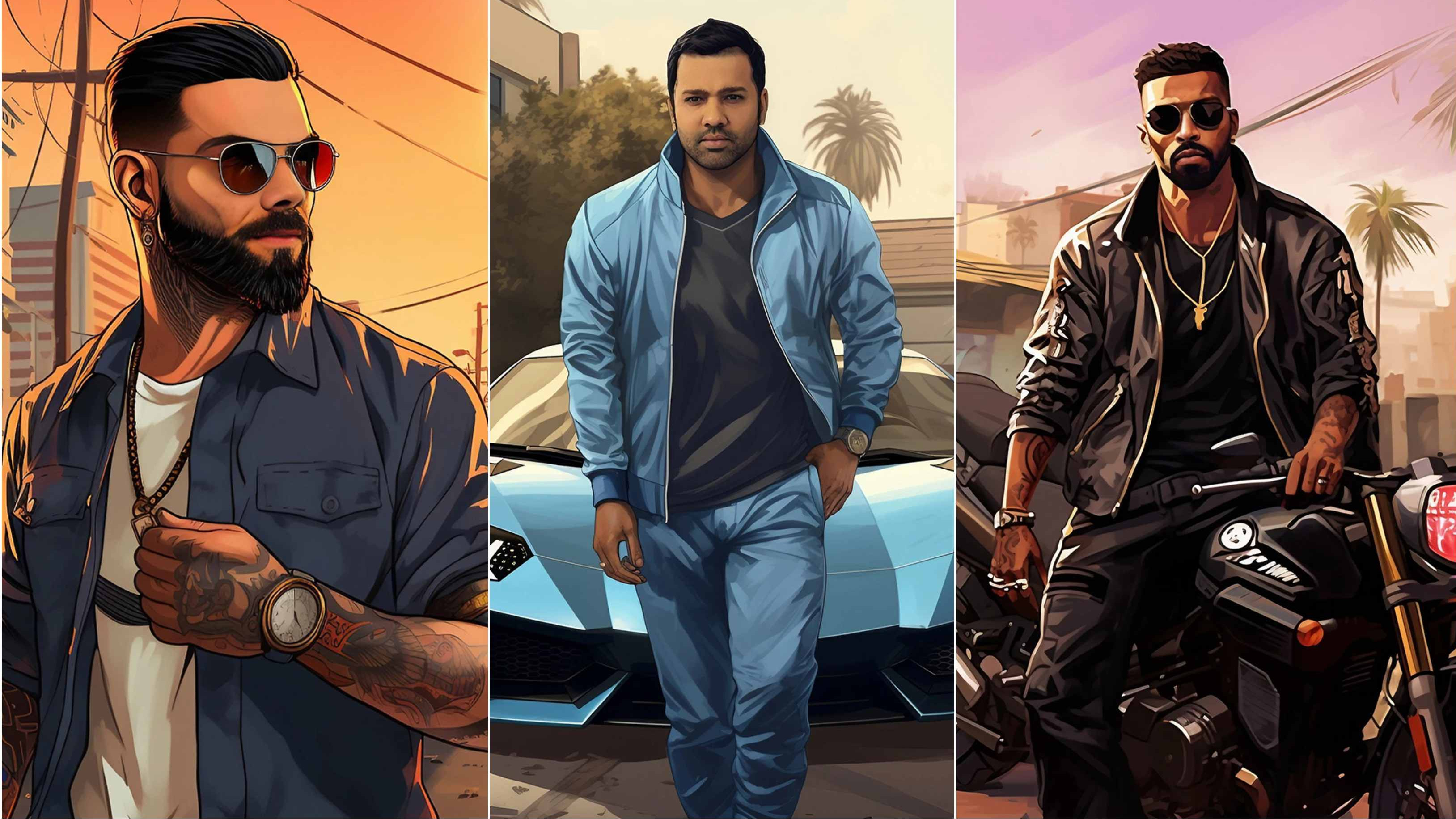 AI-generated pictures of Indian cricket stars resembling GTA 6 characters break the internet