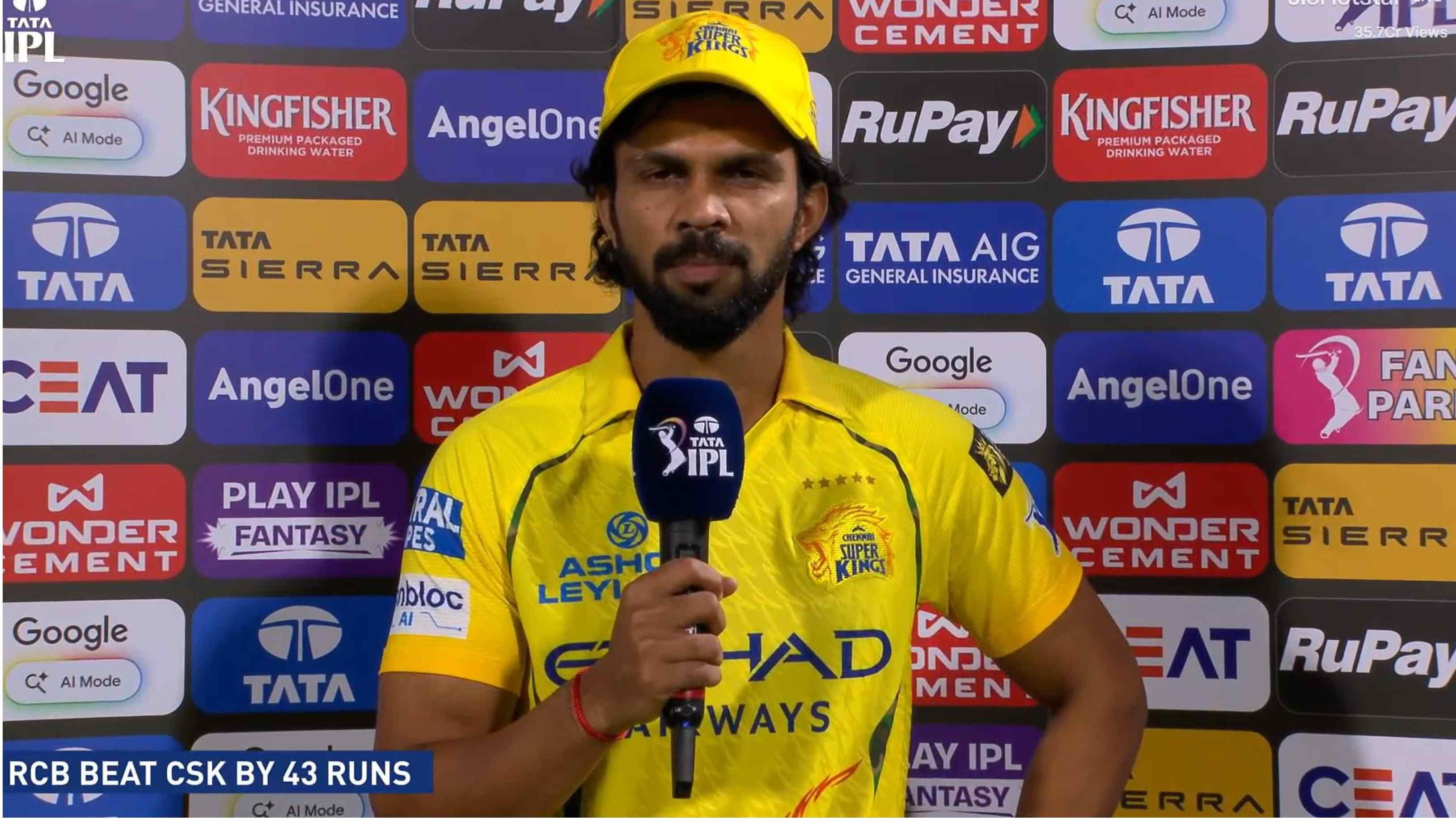 IPL 2026: “Definitely it's on me today,” Ruturaj Gaikwad takes responsibility for CSK’s 43-run loss to RCB