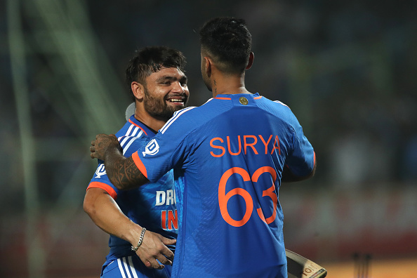 Rinku Singh with Suryakumar Yadav | Getty