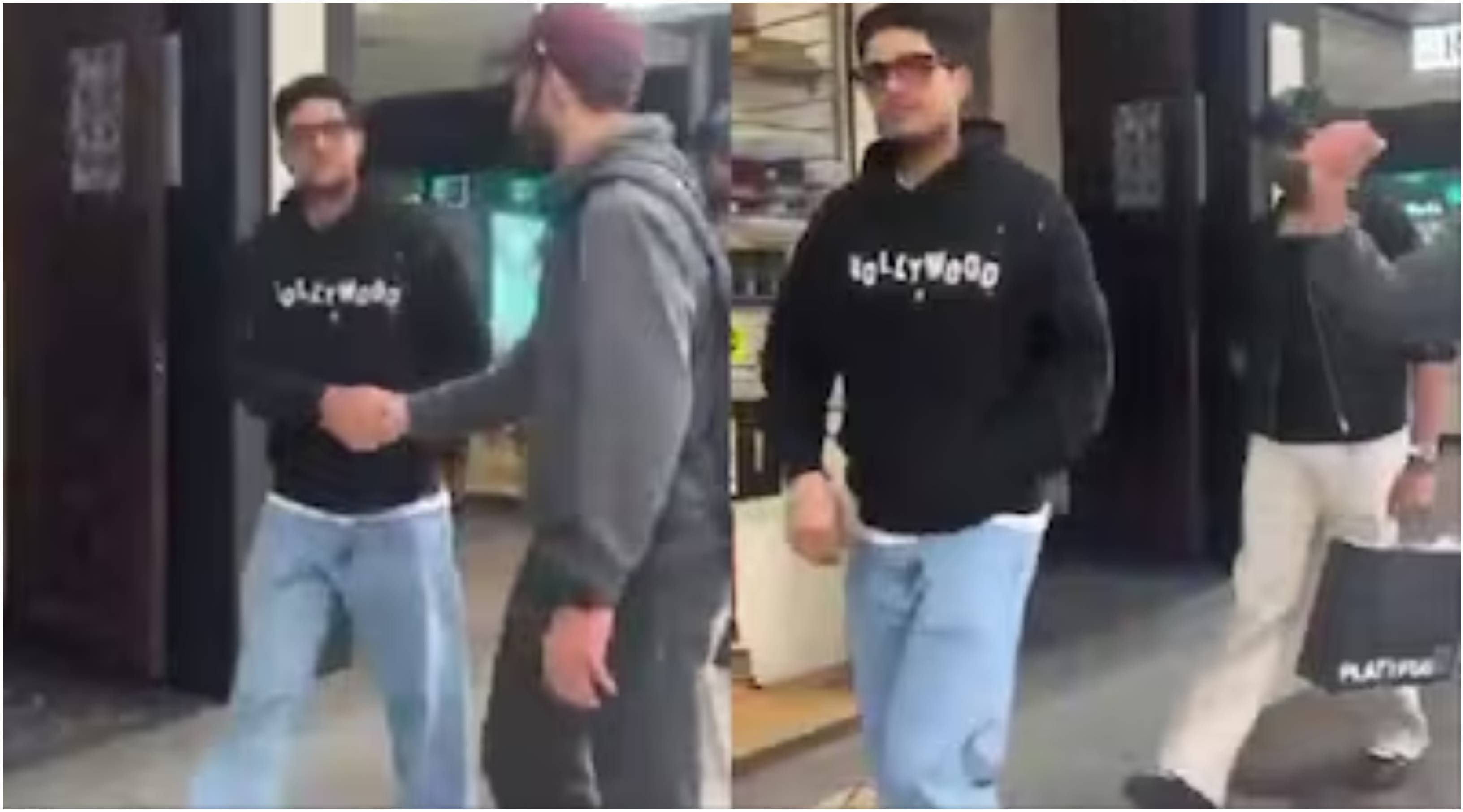 The fan requested Shubman Gill for a handshake | Screengrab