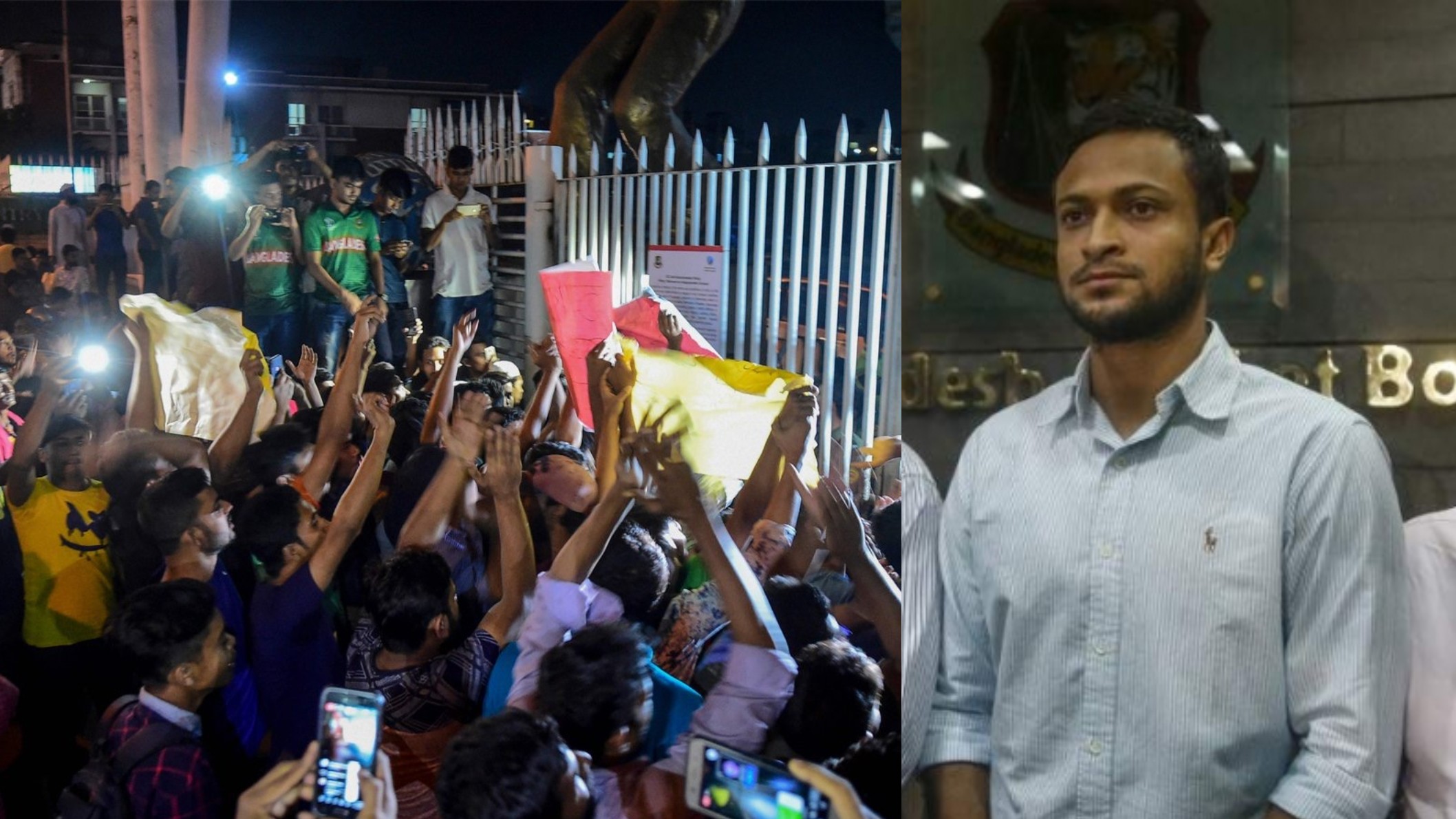 Protests Erupt In Bangladesh After Shakib Al Hasan Gets Banned For Two ...