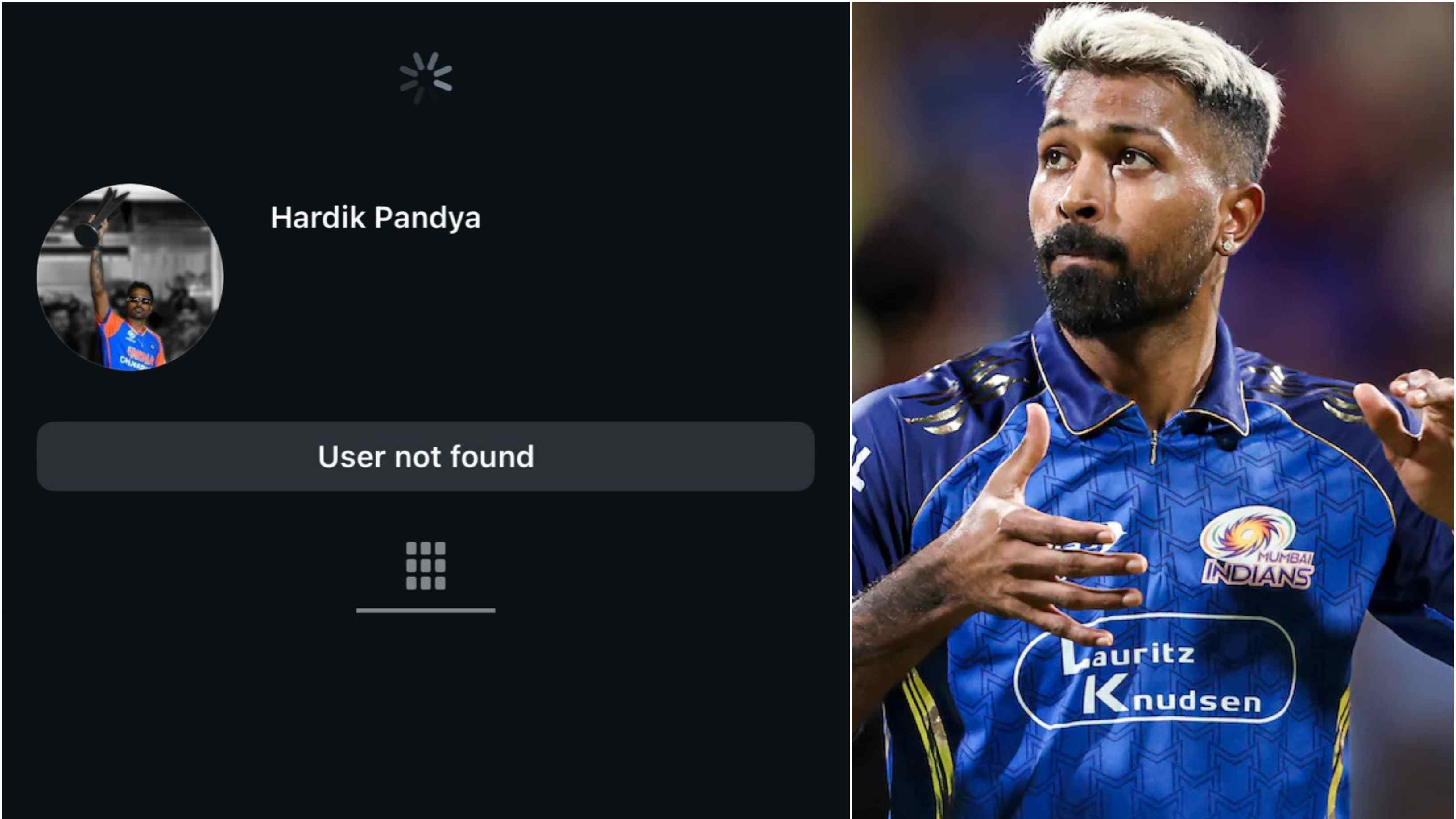 Hardik Pandya deactivates and reactivates his Instagram account days after MI finish ninth in IPL 2026 points table