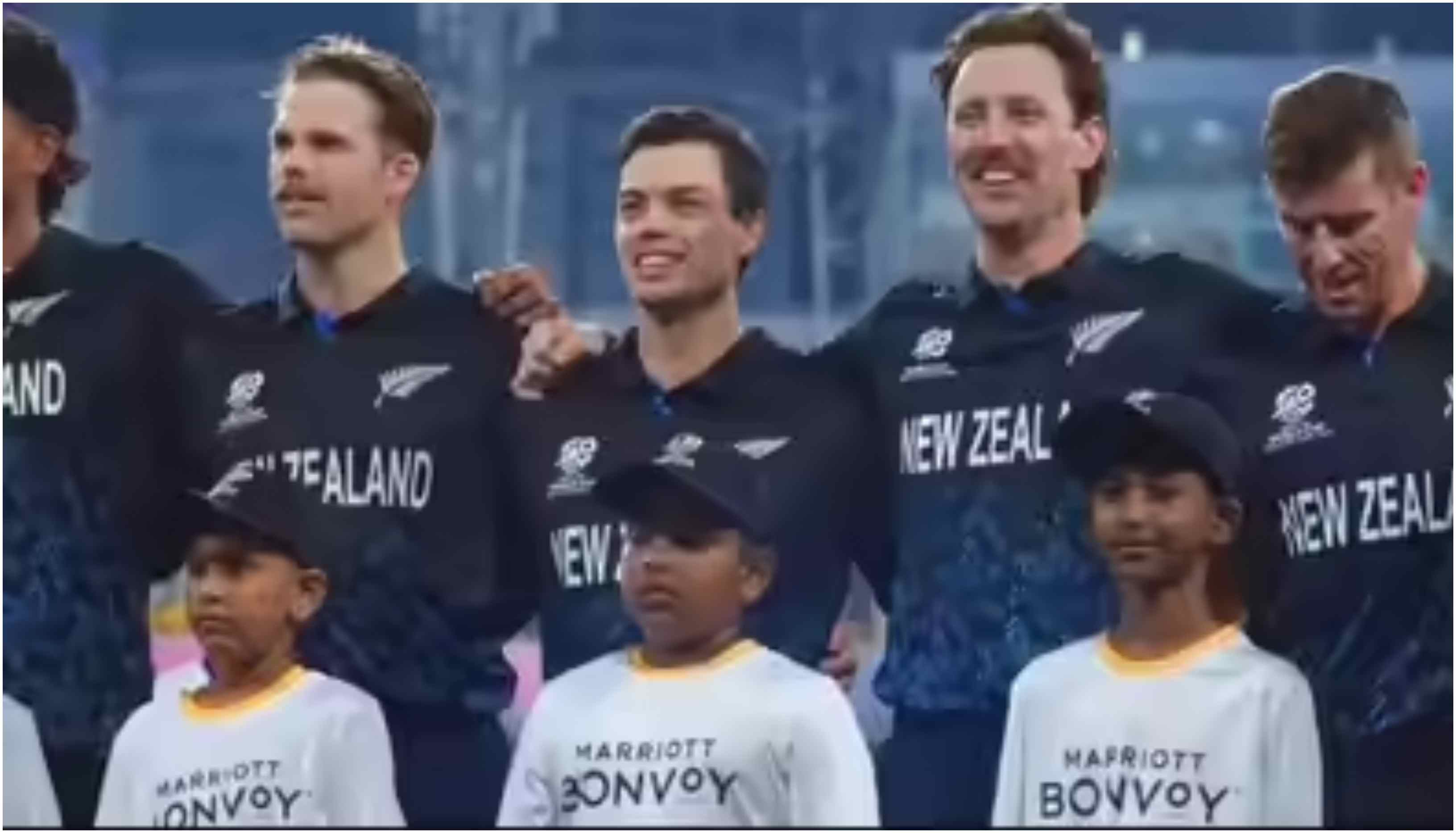 Most of the New Zealand players failed to keep a straight face | Screengrab