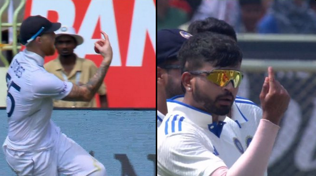 Shreyas Iyer copied Ben Stokes' celebration as well | X