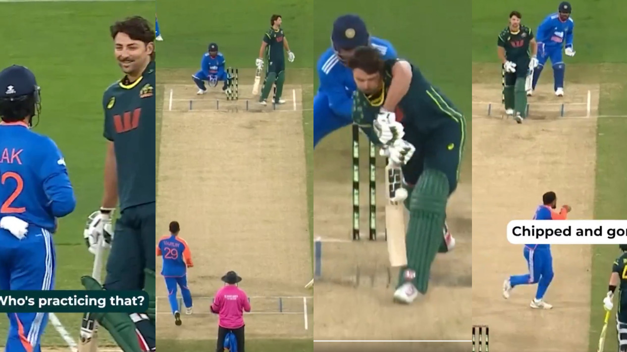 AUS v IND 2025: WATCH- Tim David falls victim to Varun Chakaravarthy’s mind games
