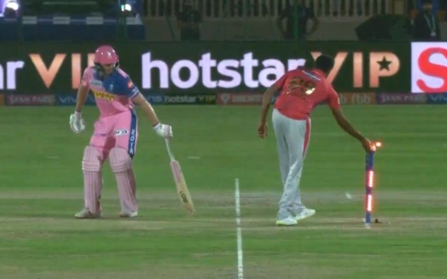 R Ashwin mankaded Jos Buttler in IPL 2019 | Screengrab