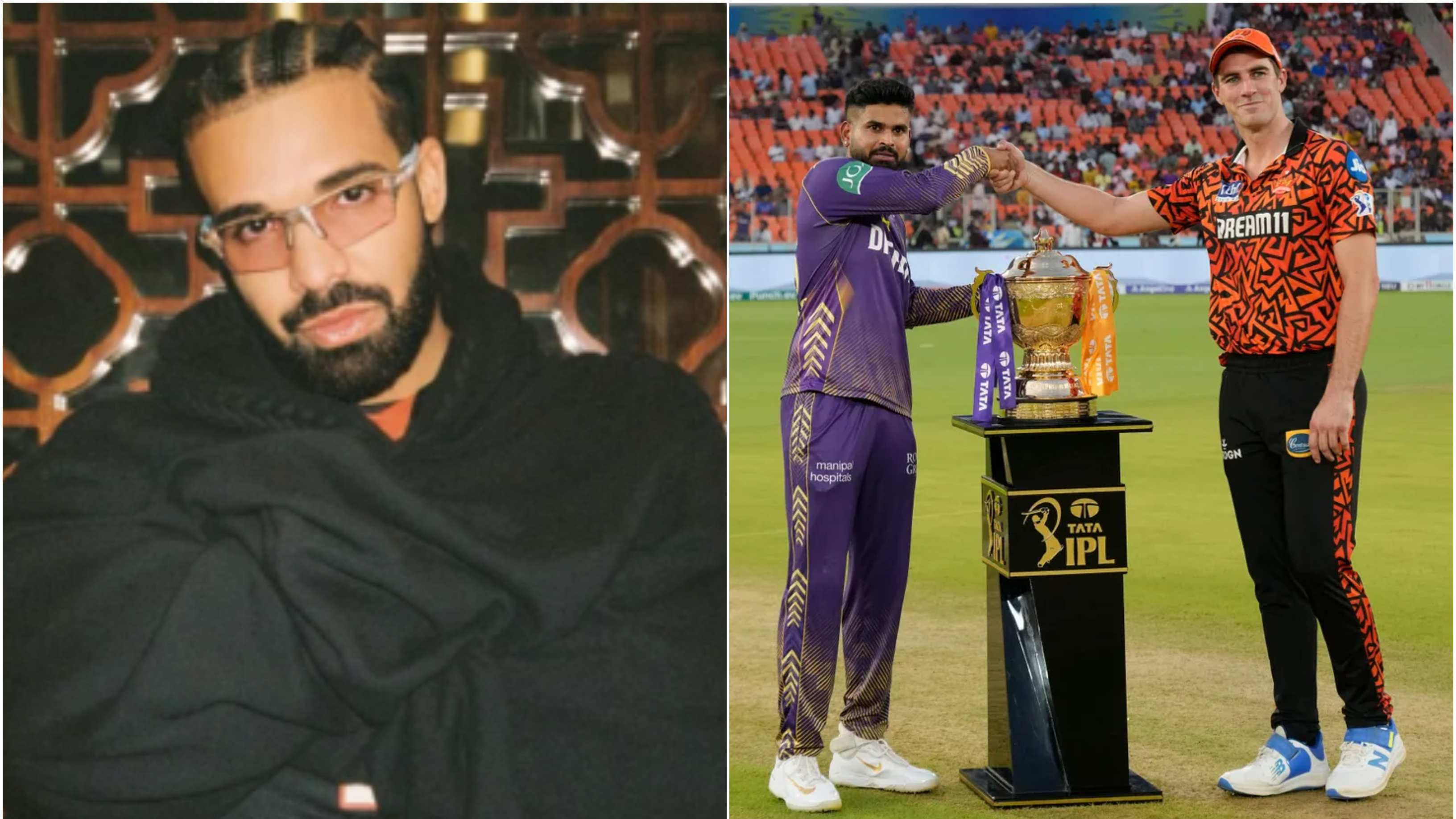 IPL 2024: Canadian rapper Drake places his 'first ever cricket bet' on KKR ahead of IPL final against SRH