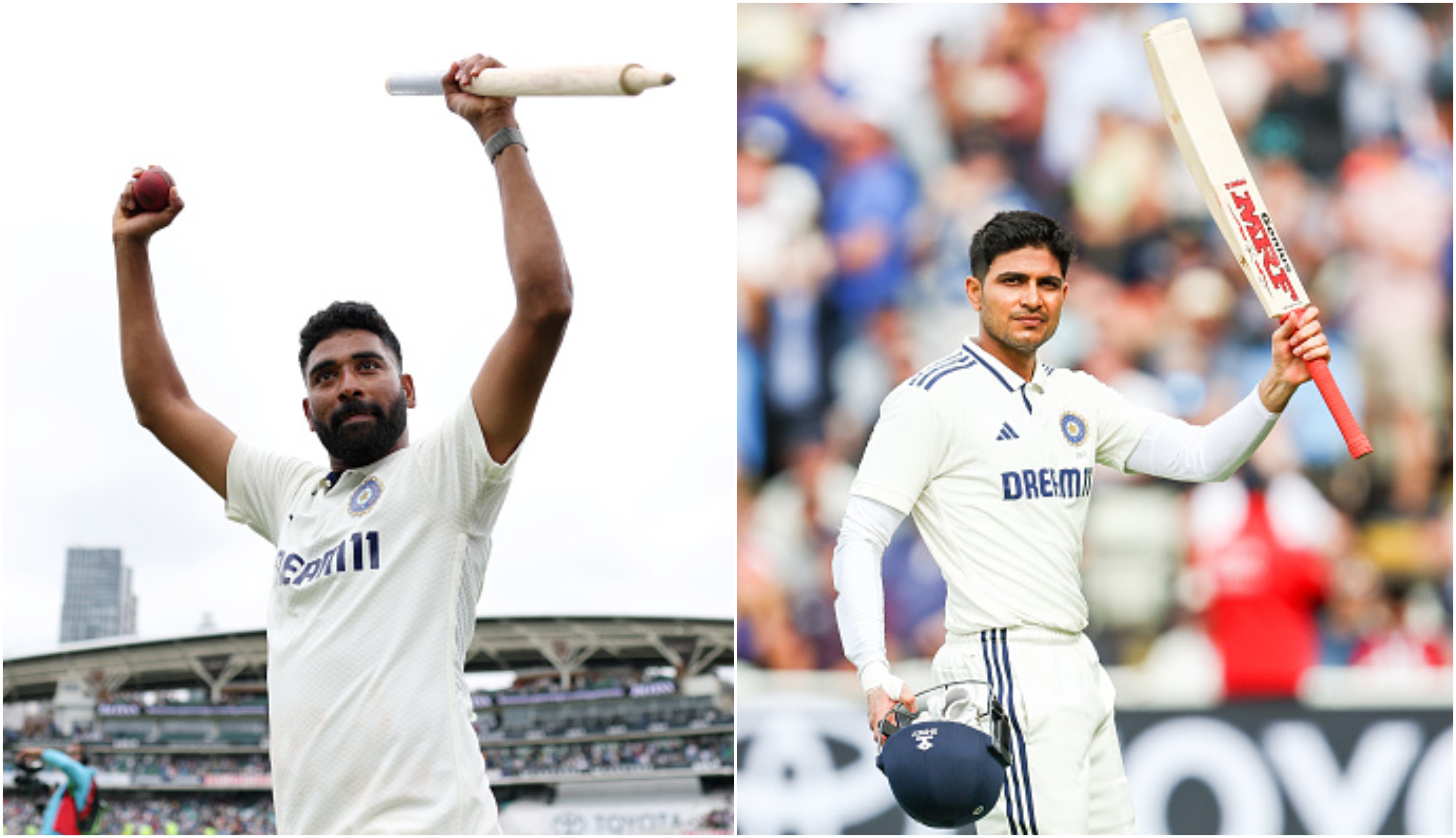 Mohammed Siraj and Shubman Gill | Getty