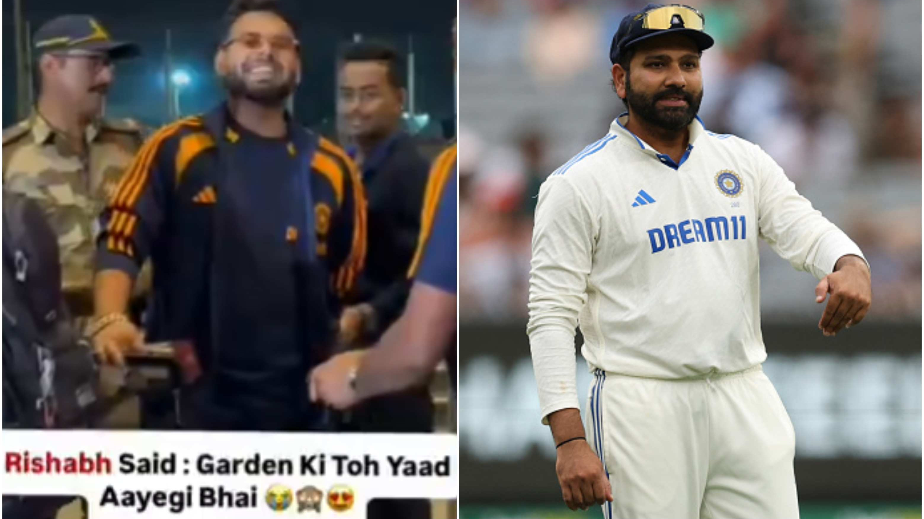 WATCH: Rishabh Pant gives hilarious “garden” reference on being asked about Rohit Sharma’s whereabouts