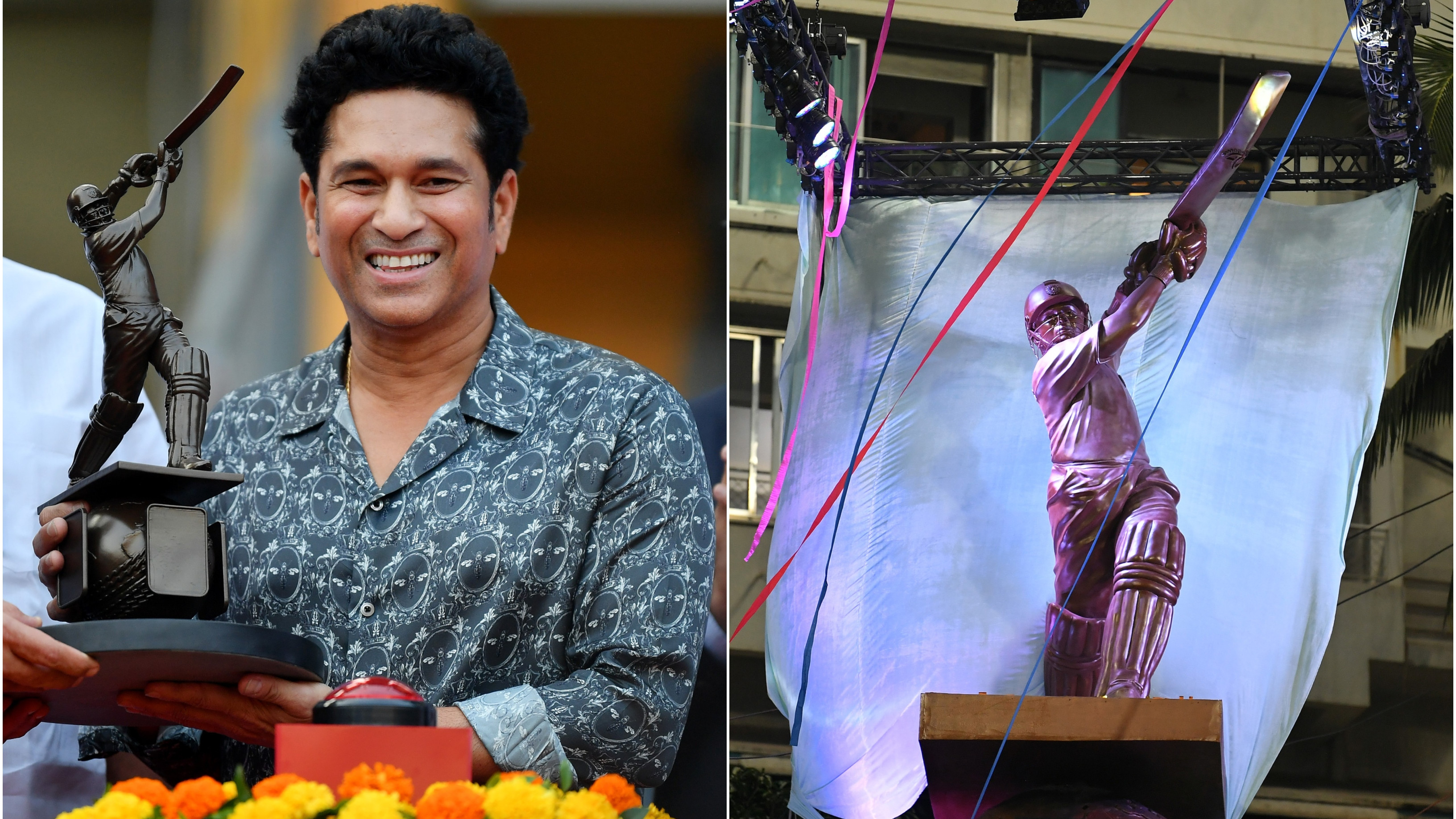WATCH: Sachin Tendulkar’s life-size statue unveiled in a grand ceremony at the Wankhede Stadium