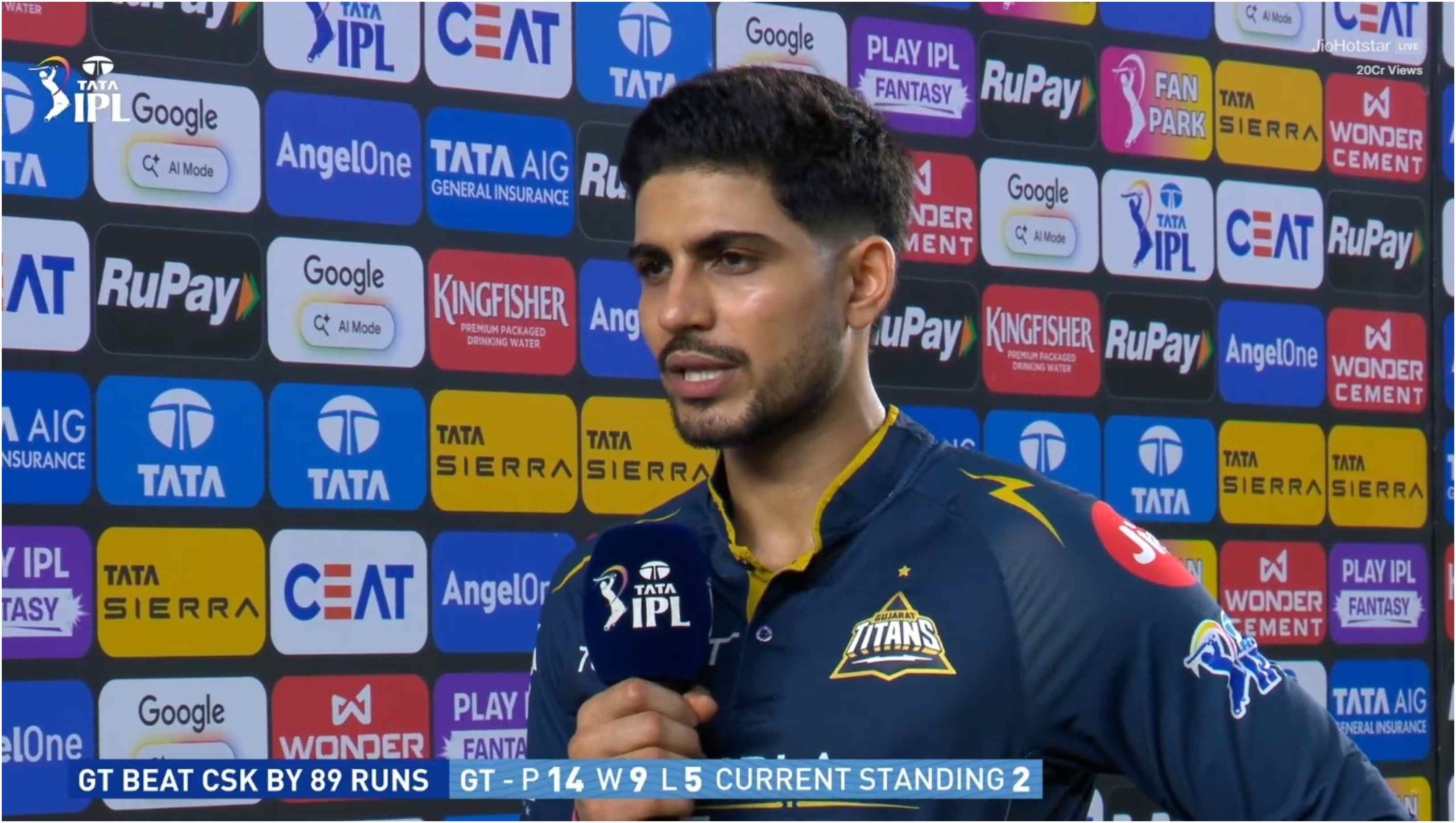 Shubman Gill | JioHotstar