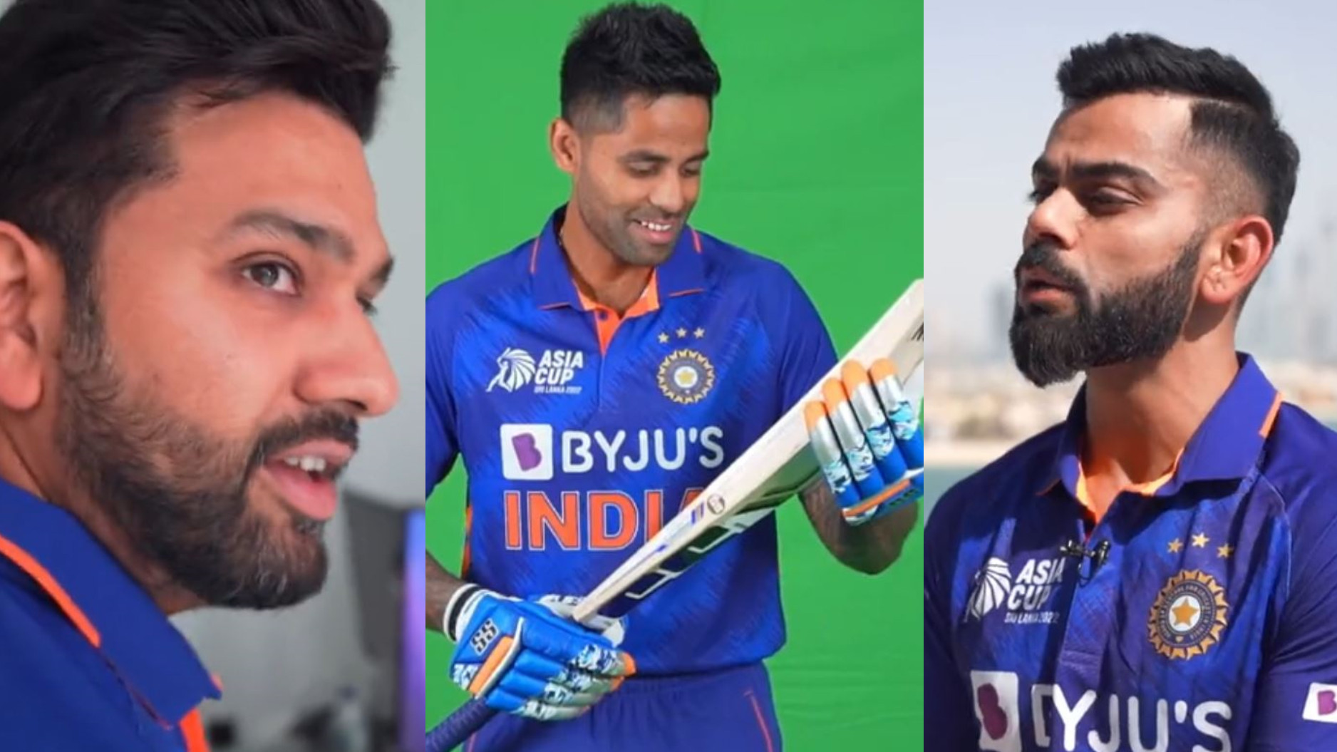 Asia Cup 2022: WATCH- Rohit, Kohli, Suryakumar and Indian cricketers having fun at headshots shoot
