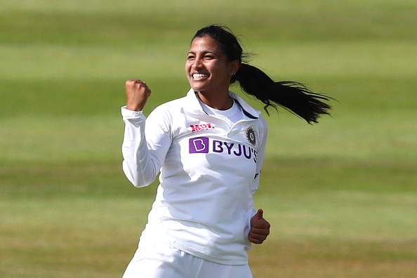 Sneh Rana returned with the stellar figures of 3/77 in Bristol | Getty Images