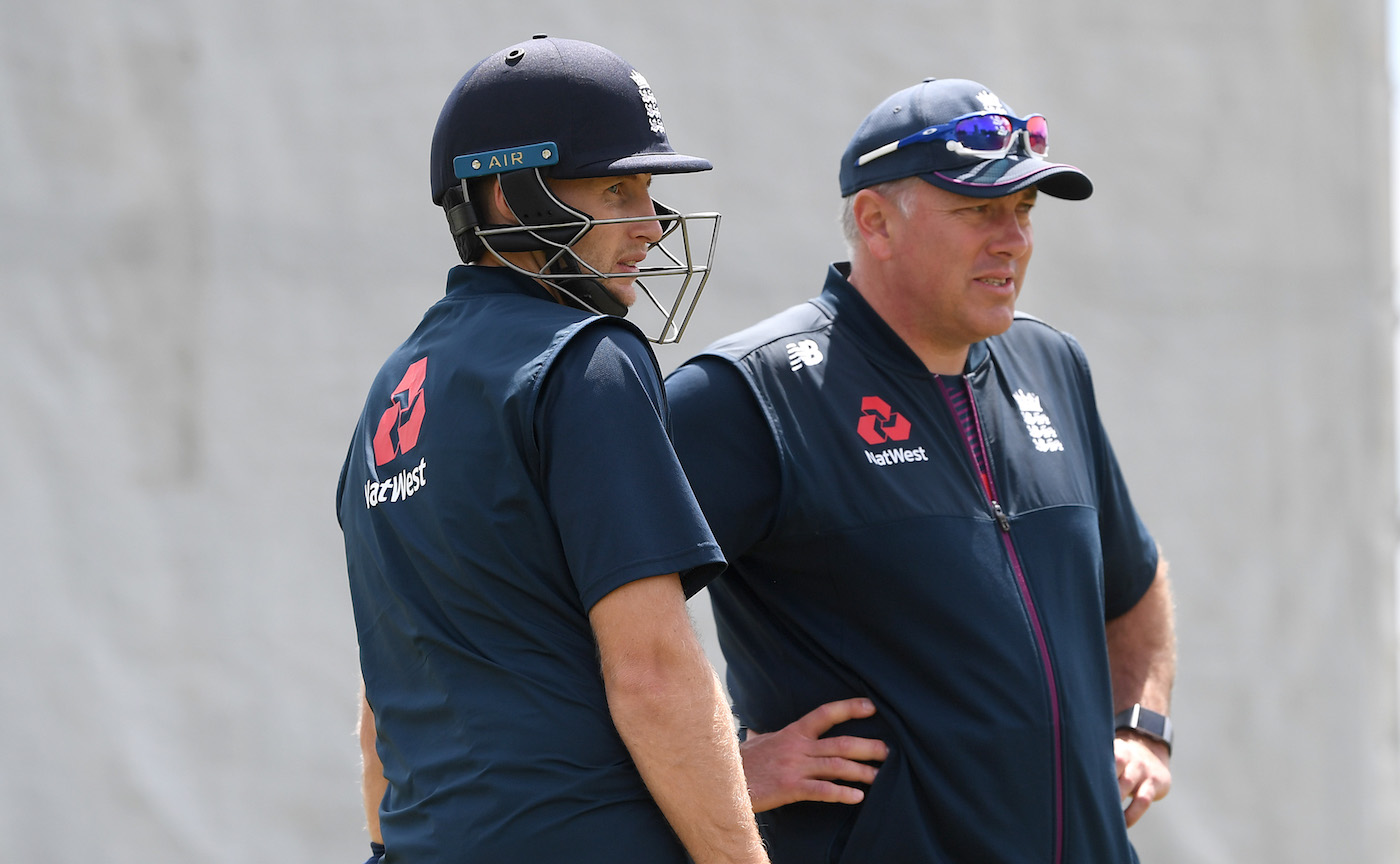 England captain Joe Root and coach Chris Silverwood | Getty