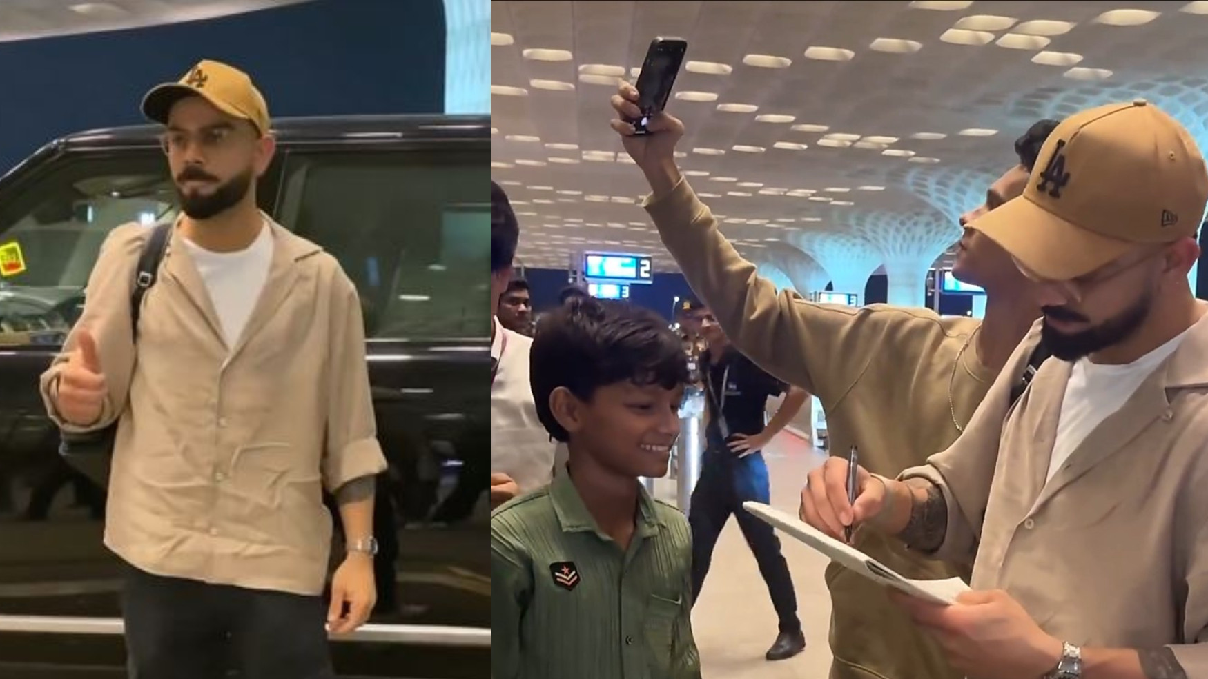 T20 World Cup 2024: WATCH- Virat Kohli departs for New York; signs an autograph for a fan at airport