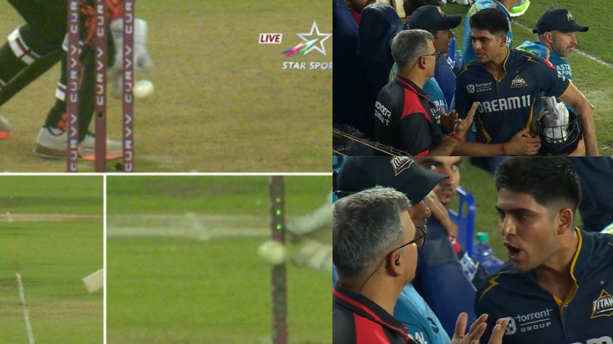 IPL 2025: WATCH- Shubman Gill argues with reserve umpire after dubious run out decision