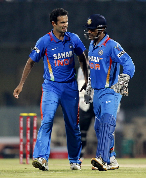 MS Dhoni and Irfan Pathan | Getty