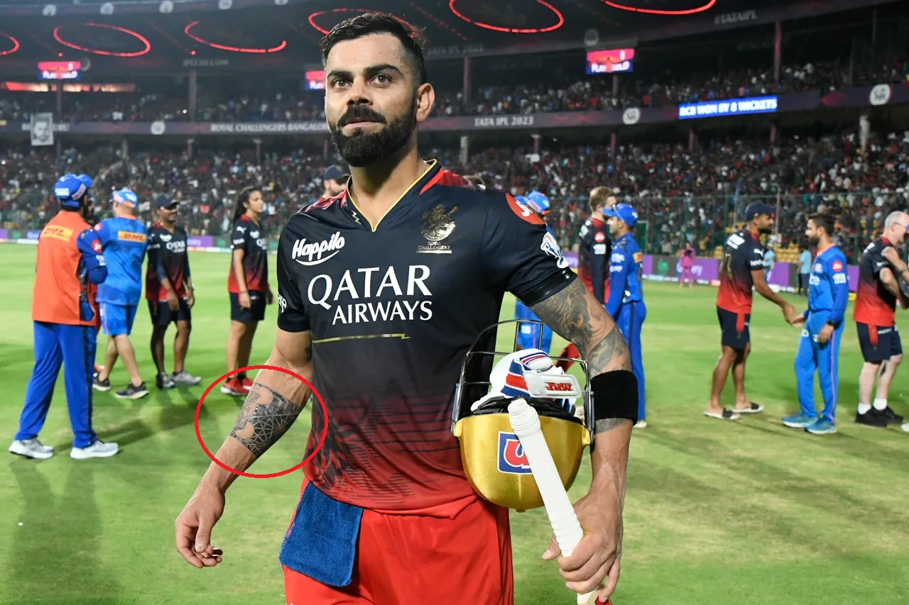 Virat Kohli with a new tattoo on his right arm | BCCI-IPL
