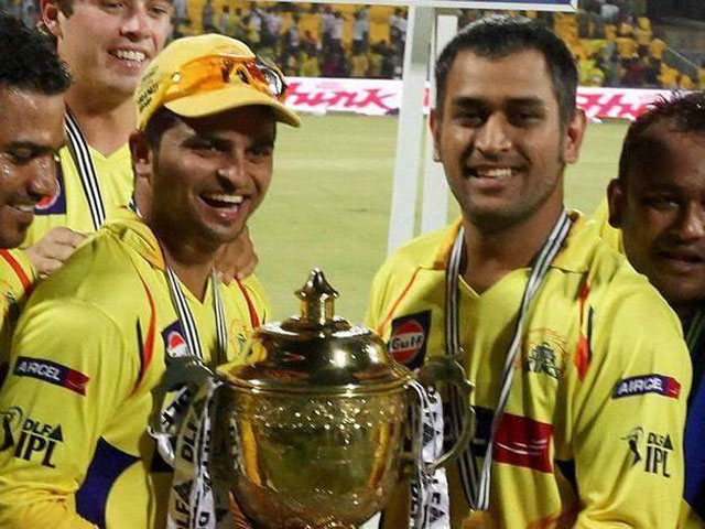 Dhoni and Raina will play for CSK in IPL 2018 (Pic. courtesy: IPL Twitter)