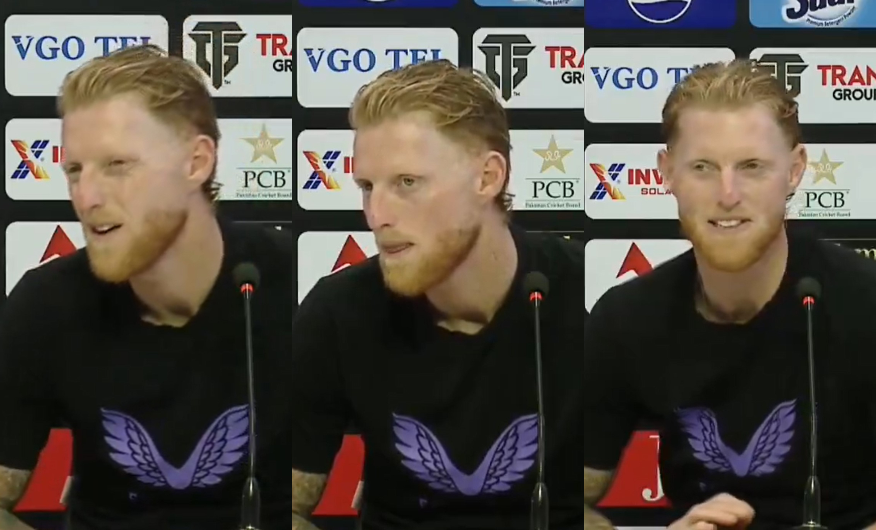 Ben Stokes had to ask the journo to repeat the question a couple of times | X