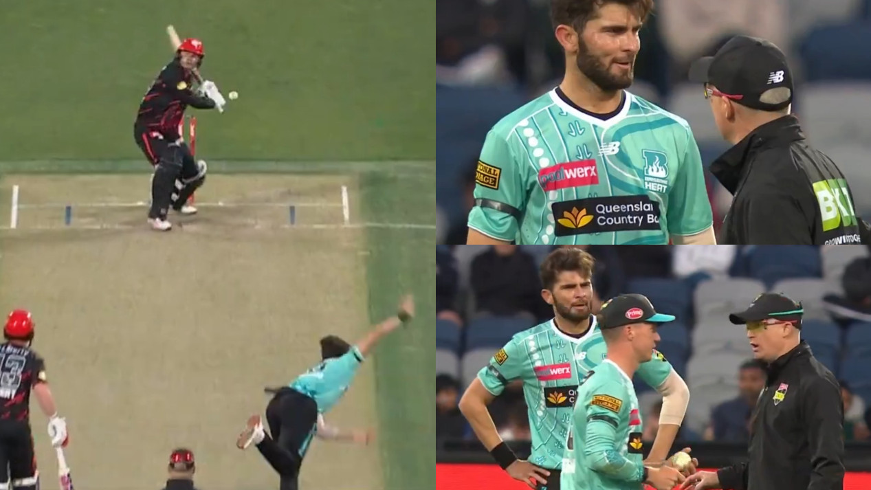 WATCH- Shaheen Afridi’s disastrous BBL 15 debut; taken off attack for bowling beamers, concedes 43 runs in 2.4 overs