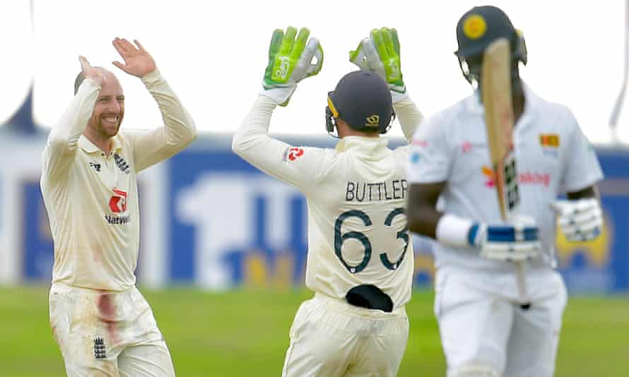 Jack Leach returned with the figures of 5/122 from 41.5 overs at Galle | SLC/ECB