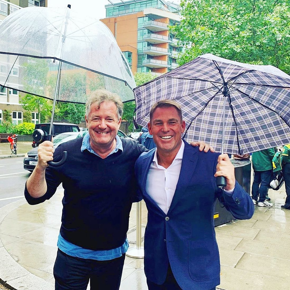 Shane Warne and Piers Morgan | Twitter