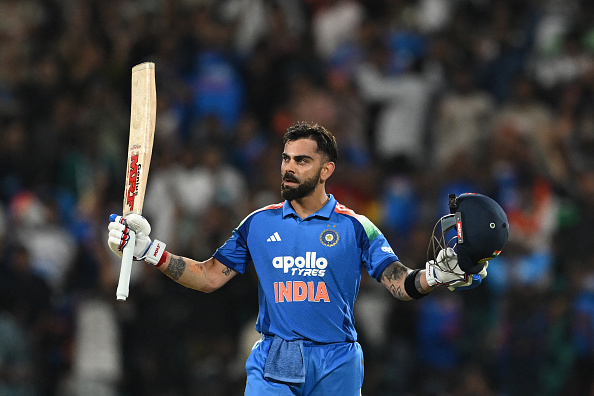 Virat Kohli achieved 15,000 ODI runs during his 55th ODI ton | Getty