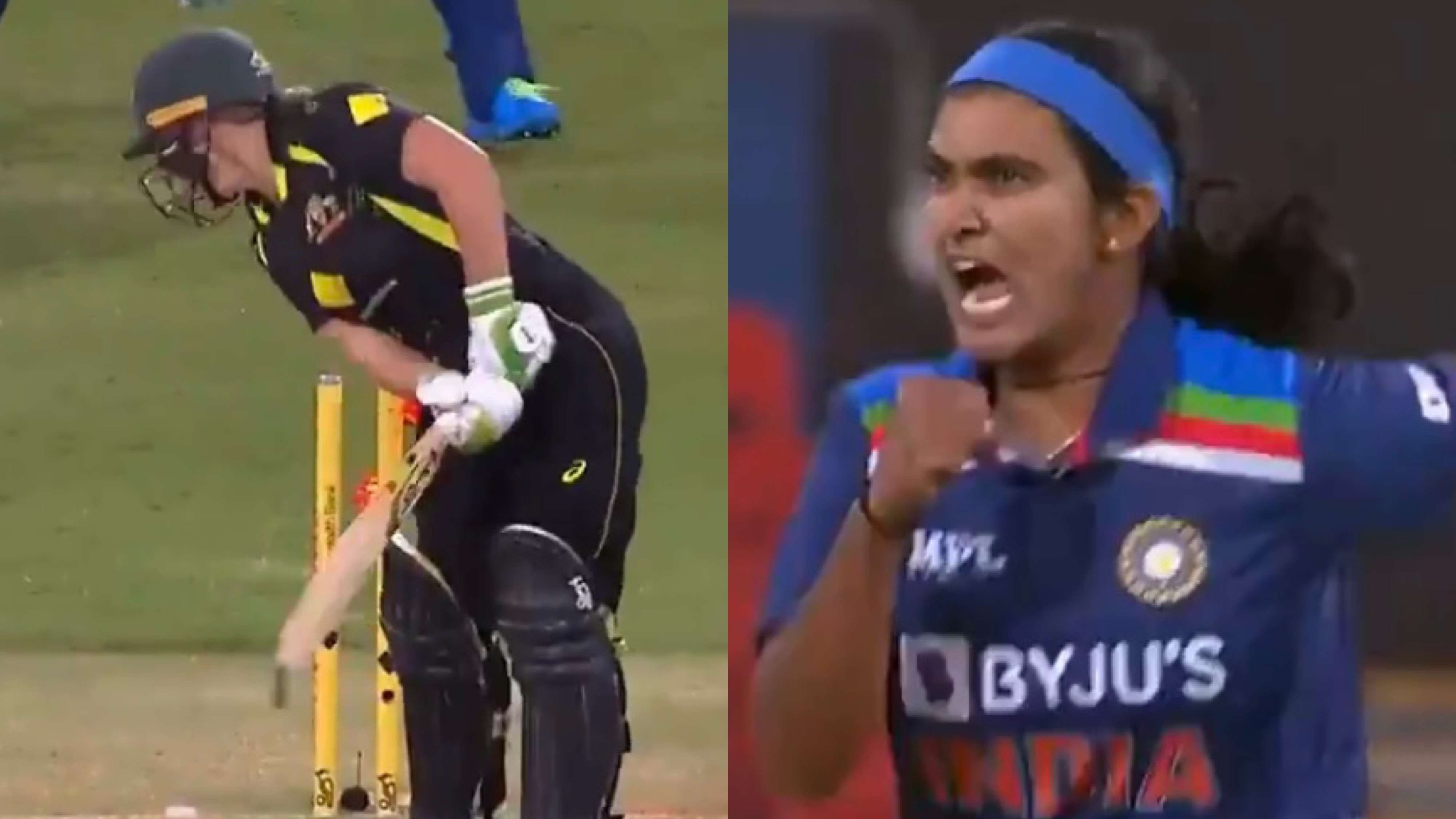 AUSW v INDW 2021: WATCH - Shikha Pandey clean bowls Alyssa Healy with an exceptional inswinger