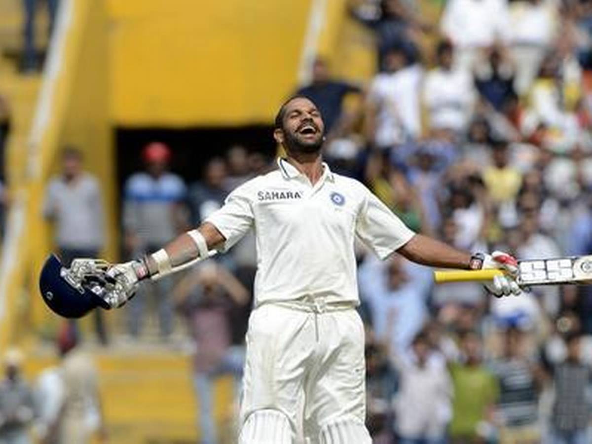 Shikhar Dhawan won the Man of the Match for his 187 on debut