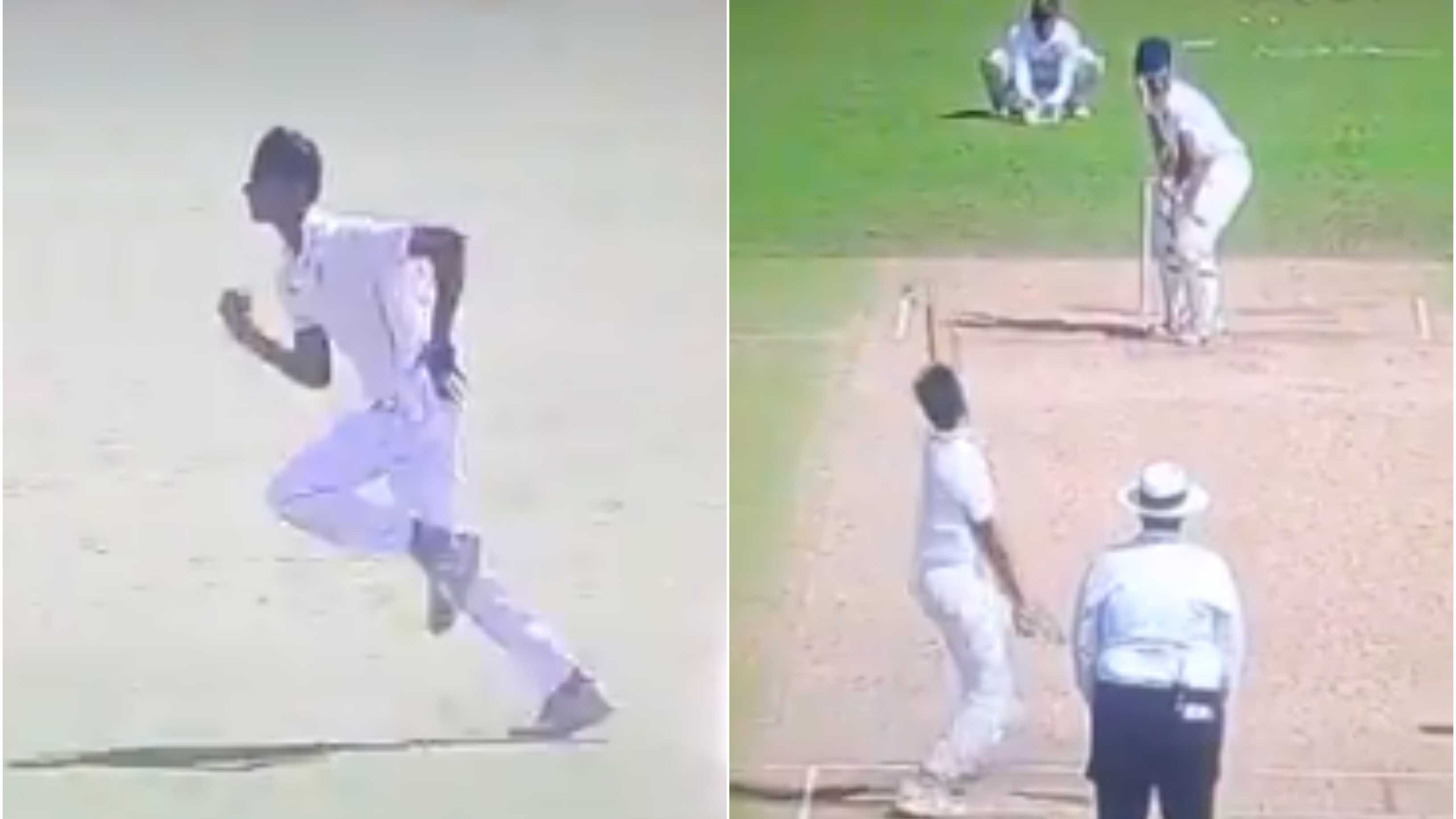 WATCH: Rahul Dravid's son Samit Dravid’s bowling action with a long run-up goes viral on social media