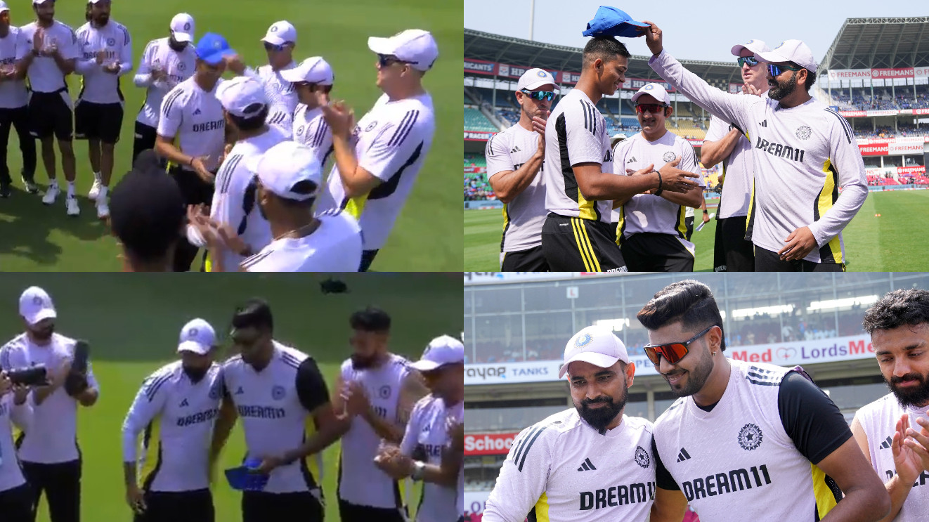 IND v ENG 2025: WATCH- Yashasvi Jaiswal and Harshit Rana make India ODI debuts; receive caps in team huddle