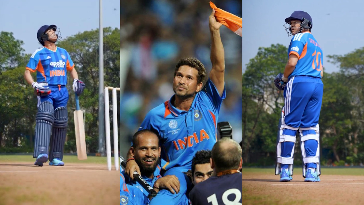 WATCH- Sachin Tendulkar dons the India colors again to celebrate 15 years of 2011 World Cup win